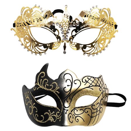 Par Par Mardi Gras Maskeradmask Set