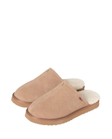 Lexington Men's suede slippers, brown