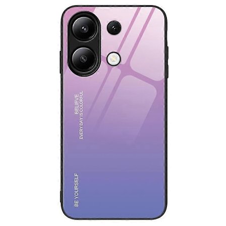Kompatibel med Xiaomi Redmi Note 13 4G Skal Härdat Glas+PC+TPU Skyddande Telefonfodral
