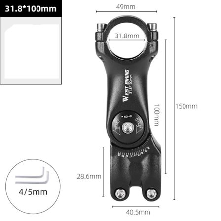 Cykelstyre Mountain Road Cykelstyre 31,8X100MM
