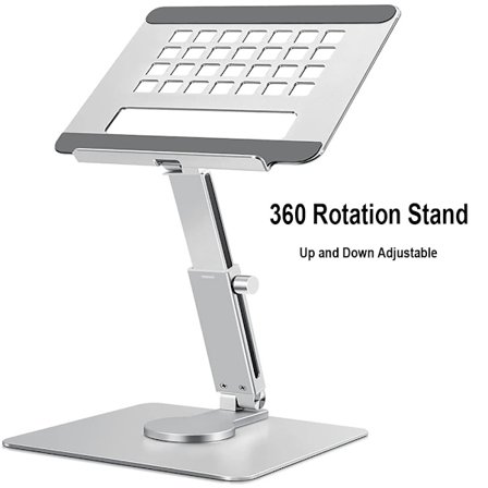 360° Roterende Bordtablet Stand Metal Justerbar Foldbar Holder til iPad Pro Air Mini Samsung Xiaomi Huawei Support~03061