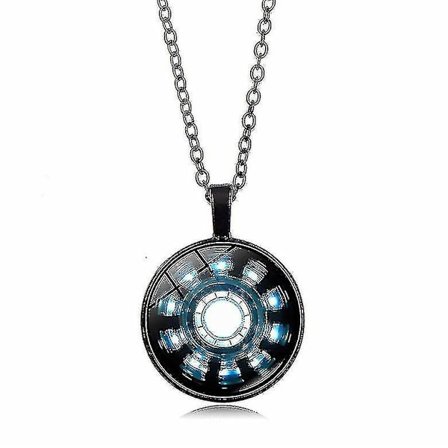 Mands Arc Reactor Vedhæng Halskæde Bedste Gave Til Venner Sort