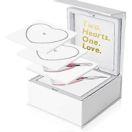 Permanent Armbåndssæt Evighedsarmbånd Fremstilling til Par Venskabsarmbånd DIY Låst Armbånd Valentinsdag Smykkegave Sølv