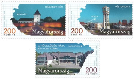 Ungarn - Byer - Postfrisk sæt 3v