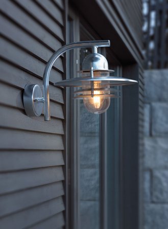 Oslo 240 utelampe - galvanisert stål