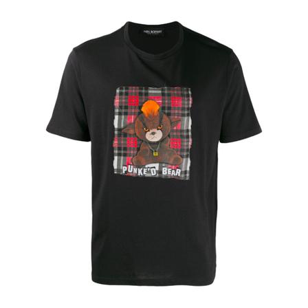 Neil Barrett, T-shirt Zwart, Heren, Maat:L