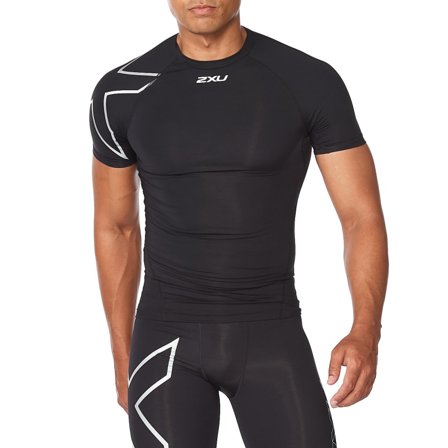 2XU Men's Core Compression S/S Men Short sleeved fitness sweater Black S