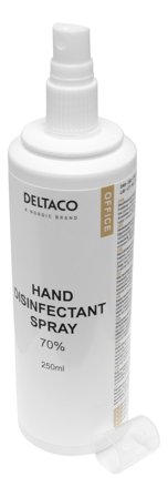 Deltaco Hand disinfectant liquid, 250 ml
