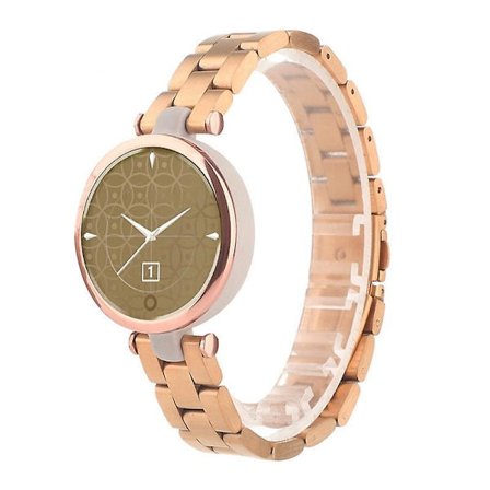 Rustfritt stål tre perler, avtakbar håndleddsstropp, armbånd for Garmin Lily