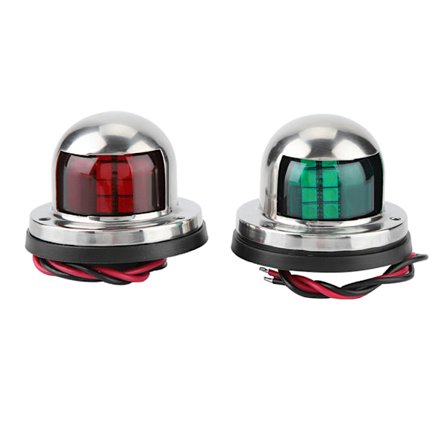 1 par röd & grön LED navigationsljus signallampa sidoljus för marin båt yacht tillbehör