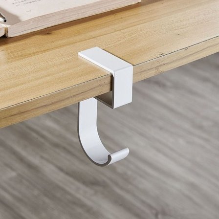 2 kpl kannettava ripustuspussi koukku käsilaukun pidike monitoiminen pöytäkoukku valkoinen