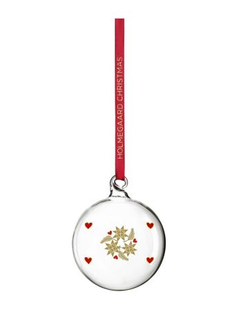 Ann-Sofi Romme Årets Julekugle 2024 Lille Klar Home Decoration Christmas Decoration Christmas Baubles & Tree Accessories Nude Holmegaard