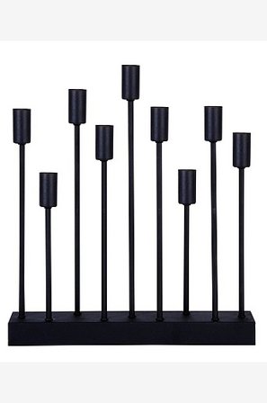 Jotex - Pix Sort - El-lysestage - Køb Adventslysestager hos Jotex