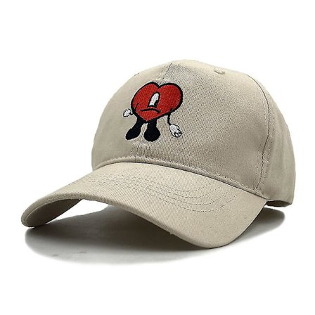Guoguo Bad Bunny Un Verano Sin Ti Baseballkeps Fans-tillbehör för kvinnor, män, unisex, justerbar hatt, fans-tillbehör (beige)