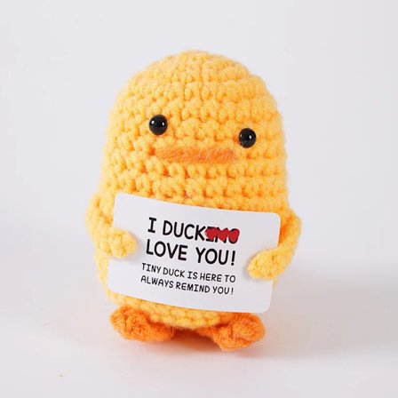 Håndlavet Strikket Positiv Energi Bi Kram Lommedukke Med Bekræftelseskort Personlig Hæklet Bi Dukke Hjem Værelse Dekoration