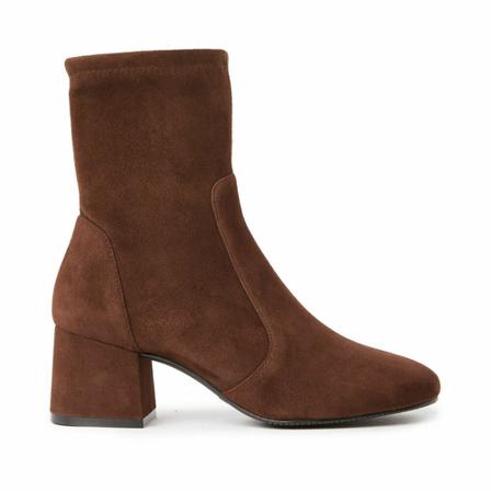 Stuart Weitzman, Sleek 60 Sock Bootie Brązowy, Kobieta, Rozmiar: 40 EU