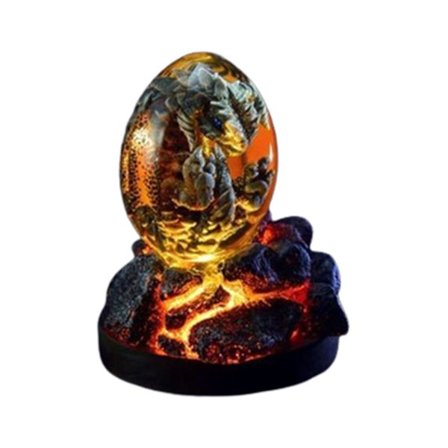 Lava Dragon Egg Ornaments Lysande Transparent Resin Dragon Egg Desktop Ornaments Utsökt unik present till jul