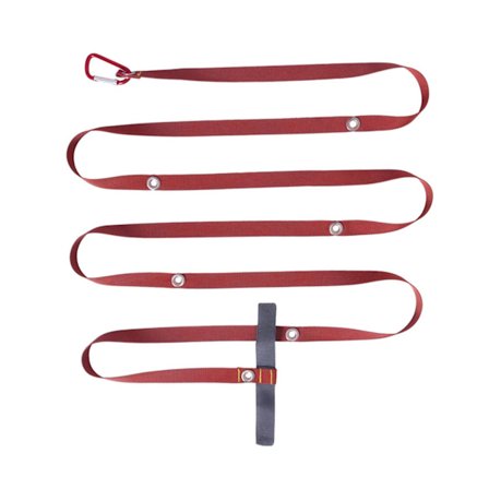 Teltforlengelsesbelte Camping Snor Tau Nylon Tre Stropp Hengeledning Rød