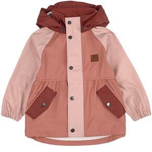 Kuling Edinburgh Recycled Rain Jacket Woody Rose/Burnt Pink/Burgundy 86/92 cm - Coats and jackets - 86/92 cm - Pink