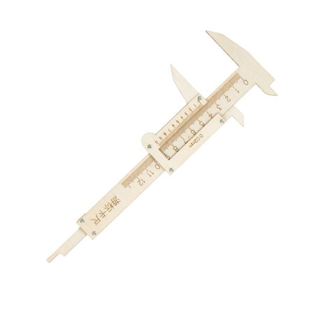 Vernier Caliper Modell i Tre, Barn, Praktisk Vitenskapelig Leketøy, Vernier Caliper i Tre, Monteringsleketøy med Instruksjoner