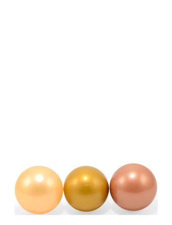 Plastic Balls In Net. 3 Colors; Khaki, Sand And Beige. Patterned Magni Toys