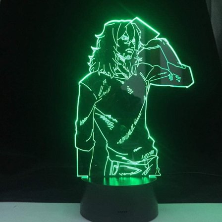 3D Illusion Natlys for Børn SHOTA AIZAWA LED Anime LAMPE My Hero Academia 3D Led 7 Farver Lys Japansk Anime Kontrol Bordlampe HOICHAN