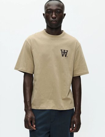 WOOD WOOD Wwliam Tee Aachest 25220 - Beige - L