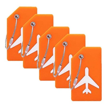 5 stk. Fleksible Silikone Bagagemærker Rejse ID-kort Holder Trolley Taske Etiketter