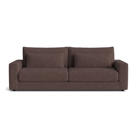 Sevilla 3 personers sofa - Lincoln Brun - 238x108x85 - Sofa, 3 personers sofa