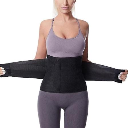 Postpartum Magbandage - C-sektion Magbindande Wrap Bukbindare för Postoperativ Återhämtning - Spännband för Tummy-Tuck-Xin Black S