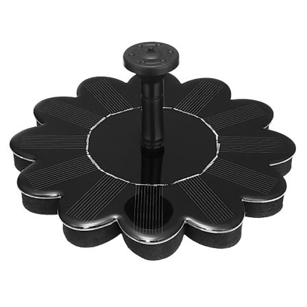 Solcelledrevet flydende springvand i form af en blomst - Solcelledrevet vandpumpe til udendørs pool