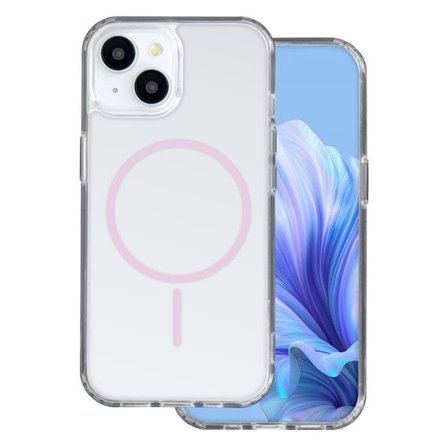 MagSafe-skal till iPhone 17 Air – Rosa / transparent