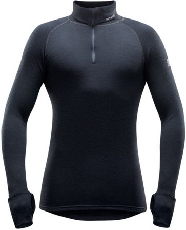 Devold Expedition Man Zip Neck Black