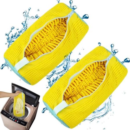 Vaskepose for sko, gjenbrukbar med glidelås - trenings- og sportssko (2 stk)