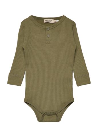 Body Ls Bodies Long-sleeved Grønn MarMar Cph