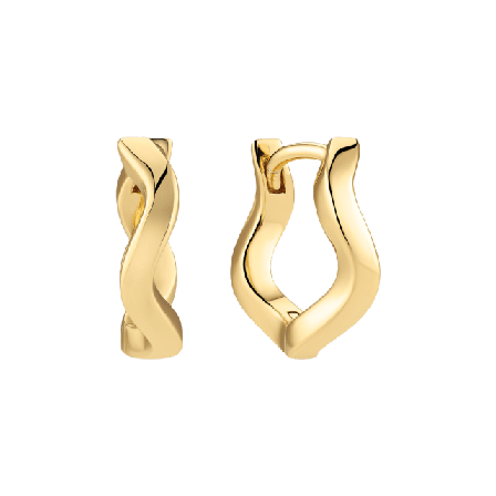 Sif Jakobs Jewellery Ellera Waves Pianura Medio Earrings Örhängen Dam Guld MEDIUM