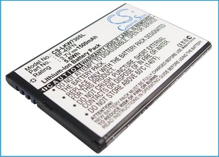 Batteri til SmartPhone, mobil til LG KW730