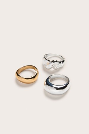 Kappahl | Ringar 3-pack Silver S | Silver