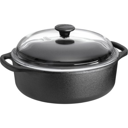 Skeppshult Rund Gryta 3 Liter Gjutjärn Glaslock | Matlagning > Kokkärl & Stekpannor > Grytor | Bagaren och Kocken