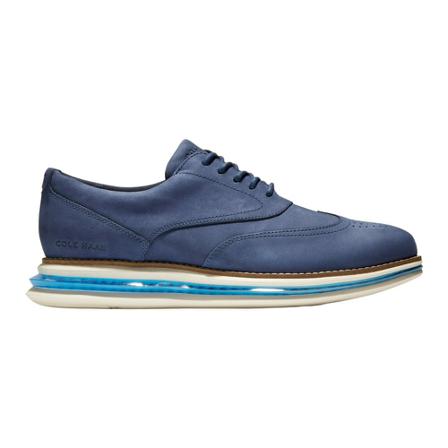 Cole Haan, Øriginal Grand Energy Wingtip Oxfords Niebieski, Mężczyzna, Rozmiar: 41 EU