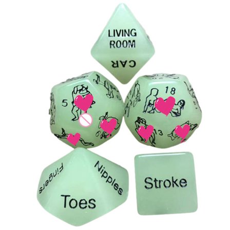 5 st Naughty Date Night-tärningar Set För Vuxen Lätt Date Night Idé Leksak För Hustru Man