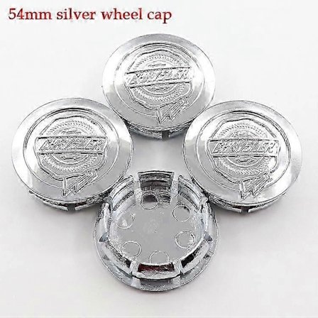 4 stk. 54 mm 56 mm 60 mm 64 mm Chrysler Bil Logo Hjul Center Kapsel Fælg Badge Dækker Mærkat Eftermontering Dekoration Emblem Klistermærke Tilbehør