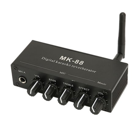 6,5 mm Karaoke-mikseri Alumiiniseos Kaksi mikrofonituloa Kannettava Digitaalinen Karaoke-kaiku DJ-musiikki Lavalle KTV