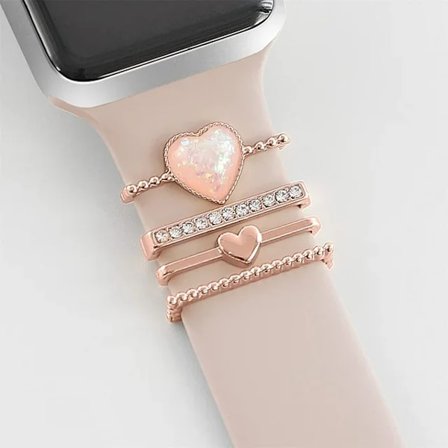 Dekoration för Apple Watch armband 8 7 6 3 se Diamantsmycken Berlocker Tillbehör samsung/Huawei armband correa 20/22mm klockarmband