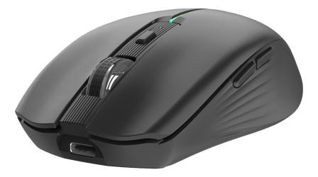 Deltaco Silent Rechargeable Wireless Mouse with BT+2.4GHz Connection
