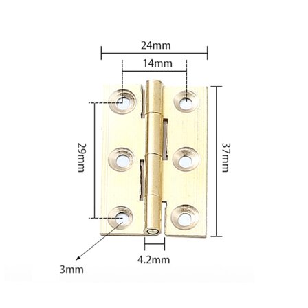 Miniature messinghængsler i messing messinghængsler kobber minihængsel