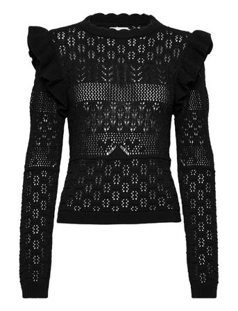 Onltulle Life L/S Pullover Ex Knt Black ONLY