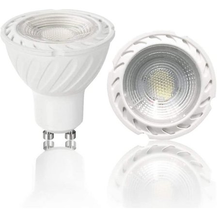 Cob Led Pære Gu10 Kald Hvit Farge 6000k, 5w 38 Graders Lysspredning, Halogen 45w Tilsvarende. 450lm Ikke-dimbar, Spotlight Lampe (pakke med 8) [