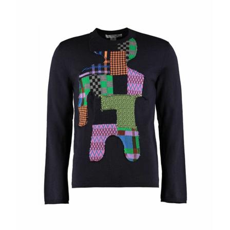 Comme des Garçons, Knitwear Zwart, Heren, Maat:L,wol