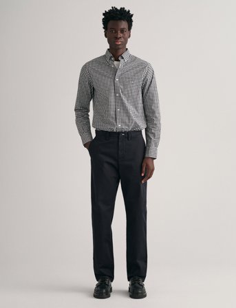 GANT Regular Twill Chinos - Black - 36 x 36